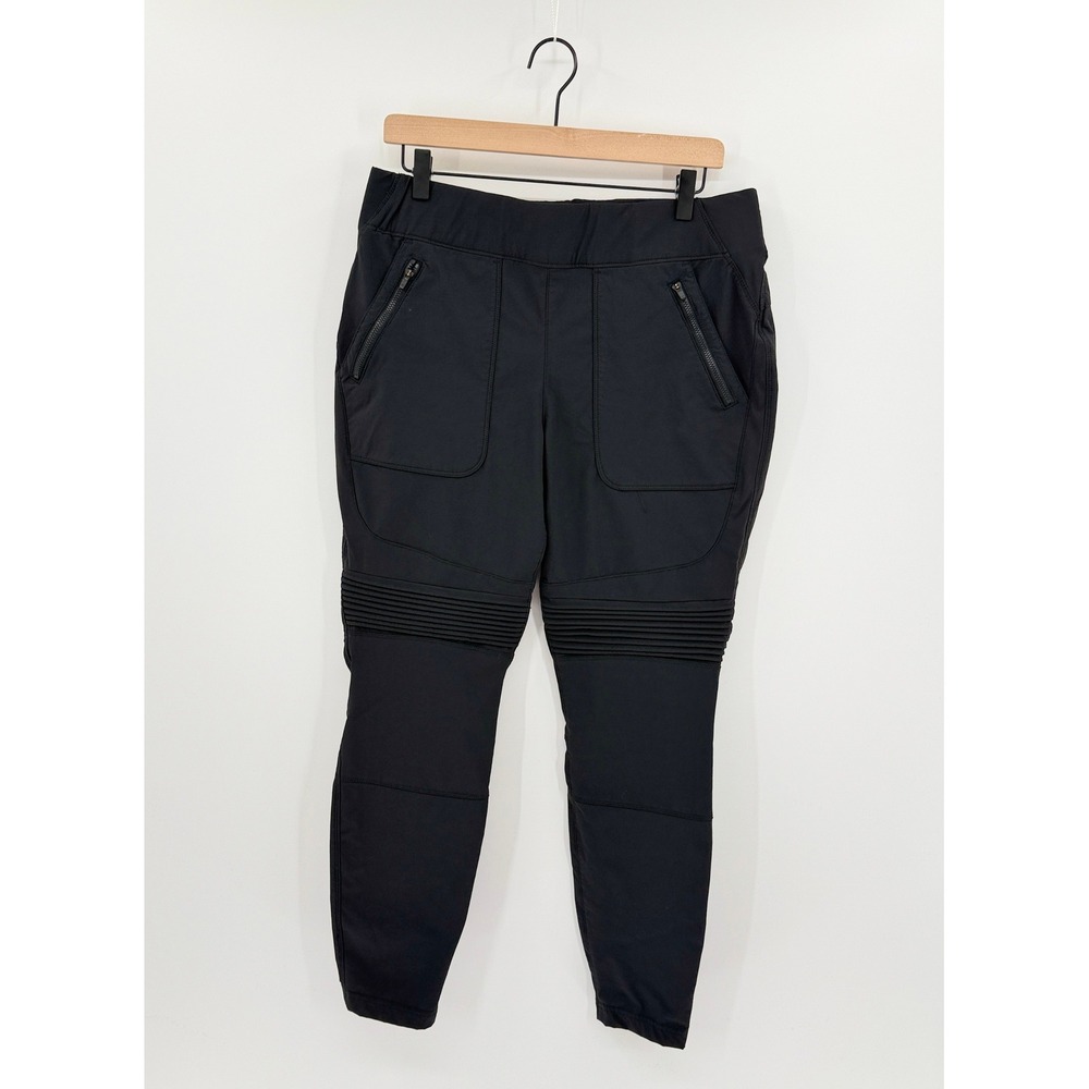 Duluth Trading Co Womens 14 Black Nylon Moto Utility Pants Gorpcore Outdoor